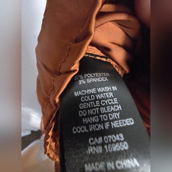 JOIE Camel Rich Brown Satin Wide-Leg Pants Bow Belt Size M - Picture 8 of 8